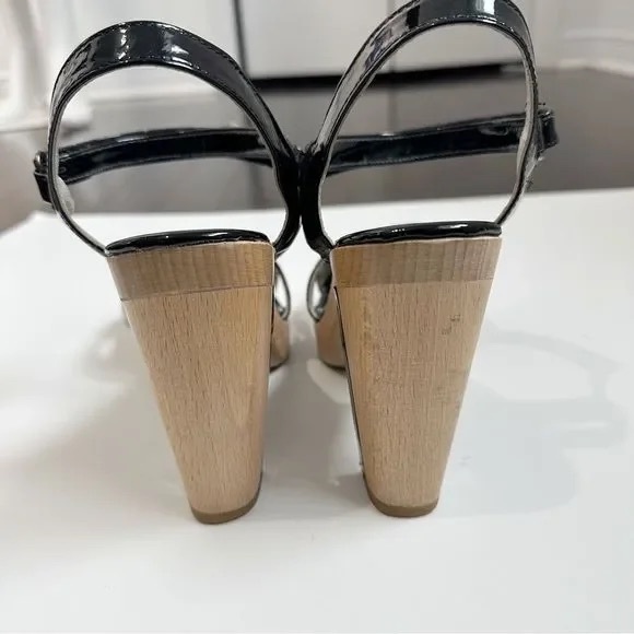 Theory patent leather heeled sandals - Picture 4 of 8